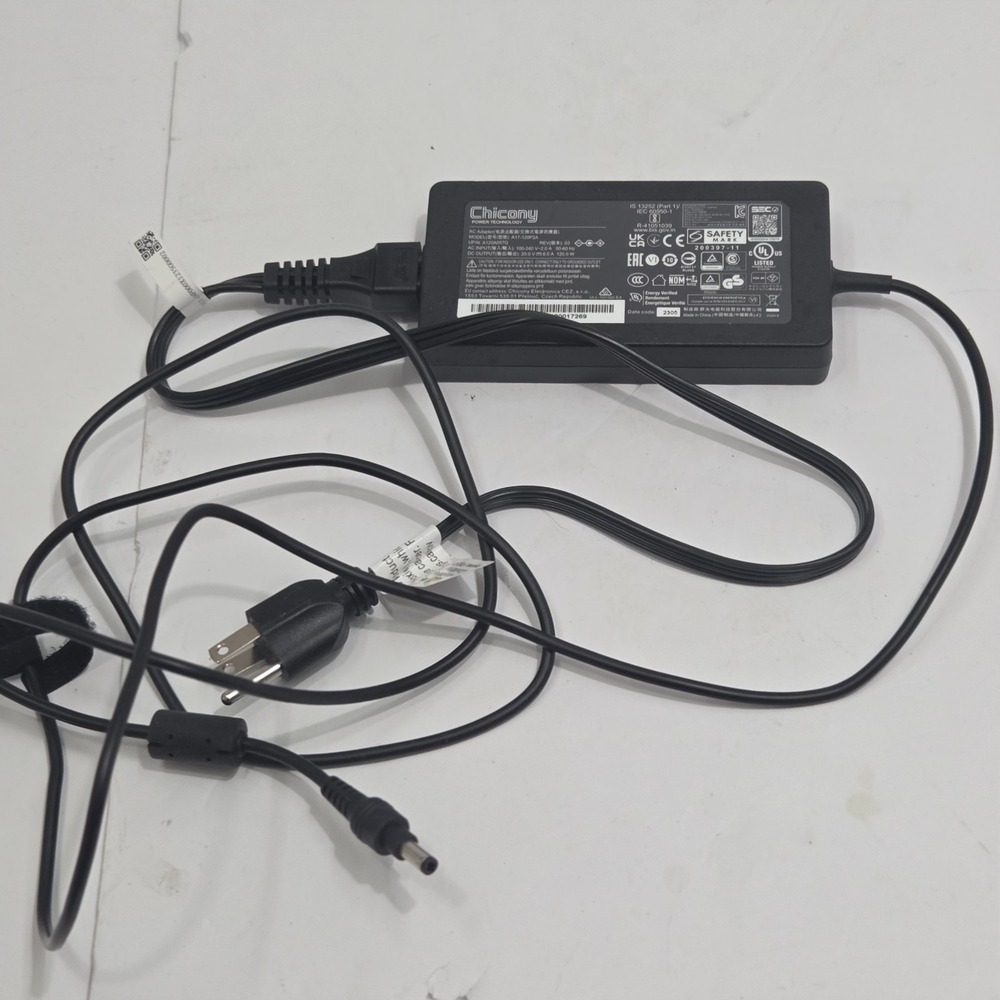 Chicony A17-120P2A‎ AC Adapter Power Supply 20V 6A 120W Charger A120A057Q